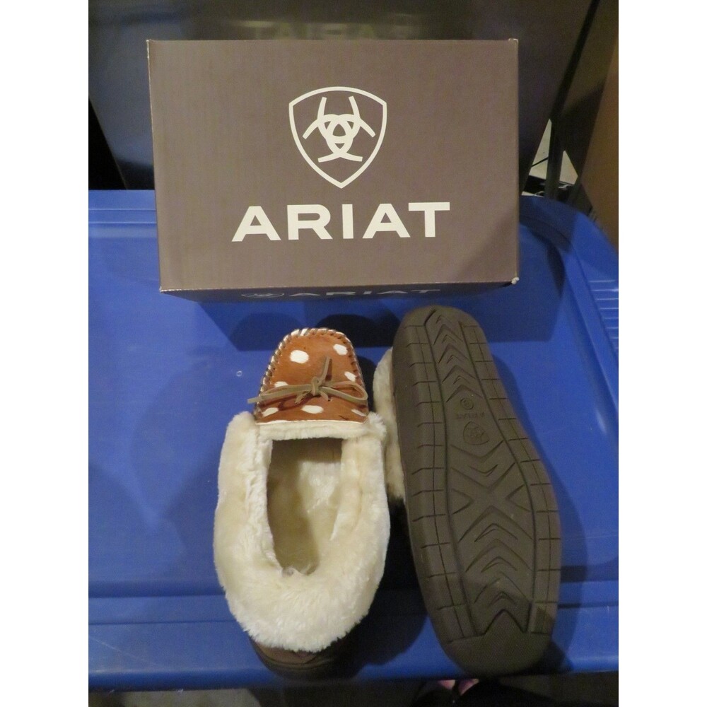 NWT Womens Brown Ariat Ivy Moccasin Bedroom  Shoes, 8 - Picture 3 of 3